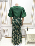Summer Maxi Dress African Dress for Women Sexy Daily Elegant Long Bodycon Dresses New Sequins Robe Femmes African Clothes-Outfit