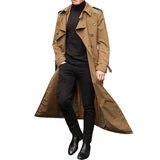 Men's Spring And Autumn Long Belt Men's Wind Coat Fashion Daily Casual Coat
