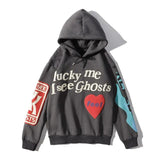 Graffiti Skull Bird Print hoodie Pattern Fleece Sweatshirt Men Women High Street Sherpa Streetwear Stranger Things