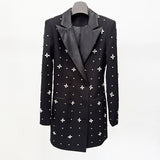 Star Fashion New Heavy Industry Nails And Diamond Suit Dress Body Short