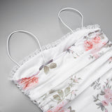 Flower Print Suspender Dress Women Fashion Off Shoulder Backless Midi Dresses Chic Female Party Club Vestidos YJ23300SK-Outfit