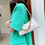 Retro Casual Women's Totes Shoulder Bag Fashion Exquisite Shopping Bag PU Leather Chain Handbags for Women 2021 Free