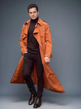 Men's Spring And Autumn Long Belt Men's Wind Coat Fashion Daily Casual Coat