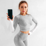 Sexy Push Up High Waist Leggings Gym Activewear Seamless Legging Knitting Workout Femme