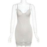 hirigin Summer 2022 Women Sexy Sleeveless Bandage Dress Elegant Sparkly Celebrity Bodycon Party Dress Ladies
