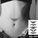 Water Transfer Tattoo Sexy Red Lips Print Tattoo Body Art Waterproof Temporary Fake Flash Tattoo for Man Woman Kid