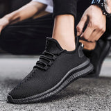 Fashion Men Sneakers Mesh Casual Shoes Lac-up Mens Shoes Lightweight Vulcanize Shoes Walking Sneakers Zapatillas