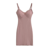 Fashion Women's Sexy Hot Girls Lace Breast Cushion Suspender Dress Spring And Summer Fashionable Hip Skirt-Outfit