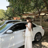 Super Fire Summer Dress A Complete Set Of Korean Senior Sense Age-Reduction Sports Leisure Sleeveless Top Leg Pants Two
