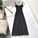 Women 4 Colors Square Collar Sleeveless Summer All-match Korean Style Elegant Students Party Mujer De Moda Vestidos