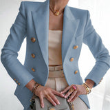 Women's Clothing Autumn And Winter New Solid Color Fashion Casual 2025 Suit Short Coat