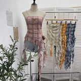 And Spicy Wind Wearing A Breast Vest Female Pressure Folded Word To Receive Waist Skirt Short Wrapped Chest-Clothed Backwear