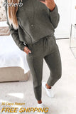Women Tracksuit Sequins Long Sleeve Top & Drawstring Waist Pants Set Casual Daily Juicy Coutoure Tracksuit-Outfit
