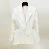 Early Spring New Fashion Hollow Nail Bead Three-Dimensional Flower Suit Pearl Lint