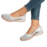 Sandals 2022 Summer Slides Ladies Shoes Leather Breathable Slippers Women Casual Flats Retro Cusomized Support