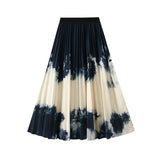 Color Bred Faded Bvy Dress Autumn Dress Loose Umbrella Skirt Hanging Feeling Large Skirt