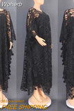 Piece Sets African Dresses For Women Dashiki African Clothing Robe Africaine Femme Kaftan Evening Long Dress Africa Clothes-Outfit