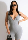 Sexy V-neck Sleeveless Solid Skinny