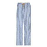 Woherb Wind Dopamine Contracted Stripe Casual Pants Female Low Waist Lace Splicing Straight Tube-Outfit