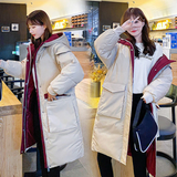 Padded Jacket Women's Mid-length Padded Jacket Winter New Loose Large Size Hooded Thick Warm Cotton Jacket Bubble