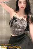 Women Slim Sexy Backless Crop Top Design Ulzzang Girls Simple Streetwear Trendy Summer Clothes Casual Cozy All-match-Outfit