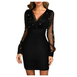 Dress Women Sequins Sexy Summer Dress Female Retro Elegant Party Mini Dresses Casual Elegant Dresses sukienki