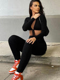 White Long Sleeve Sexy Rompers Women Jumpsuit Casual Hollow Out Lace Up Bodycon Jumpsuits 2022 Femme Workout
