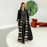African Dresses for Women Robe Africaine Femme 2023 Fashion Sequin Embroidery Ankara Outfits Abaya Kaftan Boubou Party Gown-Outfit