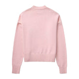 Version Of The New Winter 2025 Pink Sweet Round Neck Casual Jacket