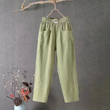 Linen Summer Loose Slimming Straight Ankle-length