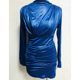Autumn Sexy Club Dress OL Ladies Bodycon Party Slim Long Sleeve Turtleneck Dress