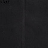 Kliou Breast Wrap Sexy Hot Bandage Top Women Sleeveless Backless Solid Fashion Party Clubwear Bodycon Cropped Tank