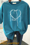 Oversized T Shirts 100% Cotton Plus Size T Shirt Summer Top Tees Heart Printed O Neck L-6XL Short Sleeve Tshirt Women-Outfit