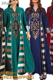 African Dresses for Women Robe Africaine Femme 2023 Fashion Sequin Embroidery Ankara Outfits Abaya Kaftan Boubou Party Gown-Outfit