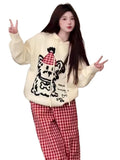 Lazy Air Soft Glutinous Sweater Women 2025 Winter New Korean Wearing Sheep Velvet Knitted Shirt