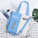 Large Capacity Women's Canvas Bag 2021 New Casual All-match Shoulder Bag Messenger Bag Student Zipper Handbag School