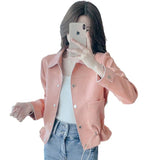 Woherb Fragrant Wind Jacket Short Jacket Female Spring And Autumn 2024 New Jacket Versatile Casual Small Waist Windbreaker-Outfit