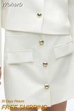 2023 Women Spring Shorts Skirts Casual Sweet Veins Solid Buttons Side Zipper Female Elegant Street Shorts Clothing-Outfit