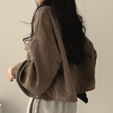 Corduroy Shirt for Woman Elegant Chic Woman Shirt Double Pocket Shirt Coat Autumn and Winter 2023 New Casual Jacket Korean-Outfit