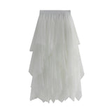 Mesh Dress Women's Long Mid-Term 2025 Spring New Yarn Skirt High-Waisted Thin Skirt