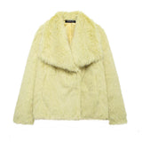 Women's Winter Fashion Temperament Style Wind Artificial Fur Coat