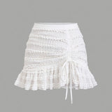 Camouflage Fine Lattice 100-Fold Skirt High-Rise Thin Short Model Of Folding Skirt A Word Jk Bag Hip