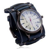 Men Watch Luxury Wristwatch Quartz Wristwatches Fashion Blue Glass Punk Style Mens Watches Relogio