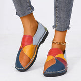 Designer Women Genuine Leather Loafers Mixed Colors Ladies Ballet Flats Shoes Female Spring Moccasins Casual Ballerina