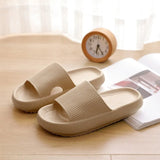 Women Fashion Summer Non-slip Sandals Shoes Beach Slides High Heels Shower Slipper Soft Sole Women Men Ladies