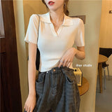 Women Solid Simple Crop Tops Skinny 4 Colors Hot Sale Basic Student Leisure Trendy All-match Summer Ulzzang New
