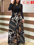 Summer New Summer Bohemia Flower Print O Neck Short Sleeve Women's Maxi Dress Fashion Patchwork Ladies Long Dress