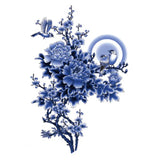 Pink Bloom Rose Water Transfer Fake Tattoo Stickers Women Body Chest Art Temporary Waist Bracelet Flash Tatoos Flower For