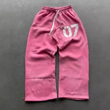 Trend Street Loose Sweatwear Suit Men And Women's Hip-Hop Sports Zipper Hoodie Trousers
