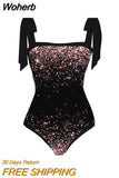 Sky Print Swimsuit Women 2023 New Bowknot Swimwear Brazilian Holiday Designer Bathing Suit Beach Cover Up Summer-Outfit
